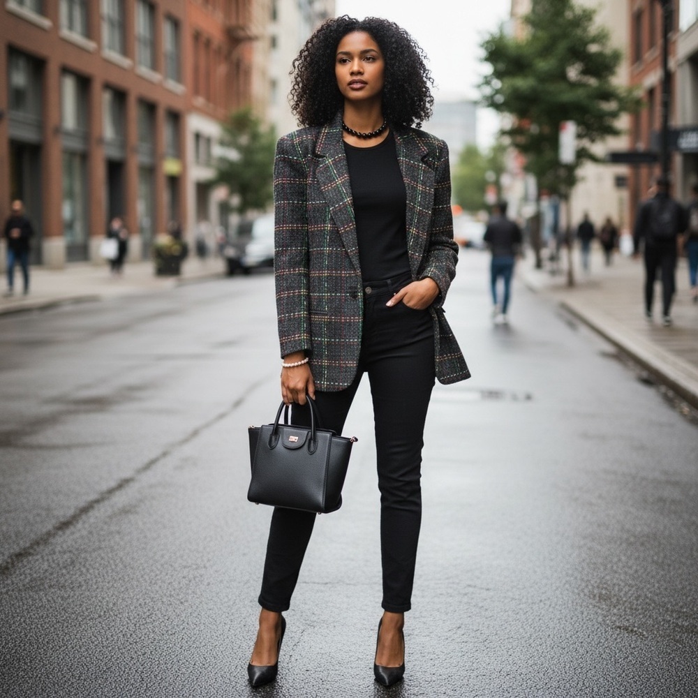 Sport P S Blazer Very Chic and a true Classic Checkered Blazer.☑️